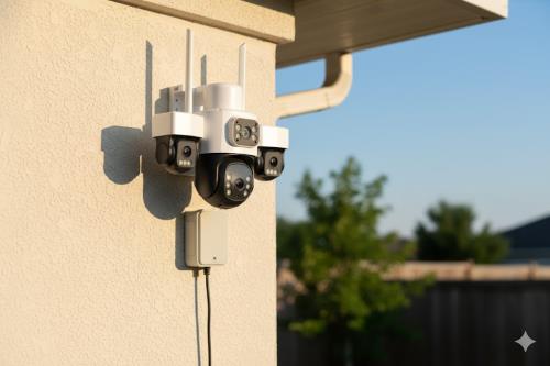 En ucuz INOX-X113 3+3+3MP 3 LENSLİ WİFİ PTZ KAMERA 3 mp x 3 kameraya sahip